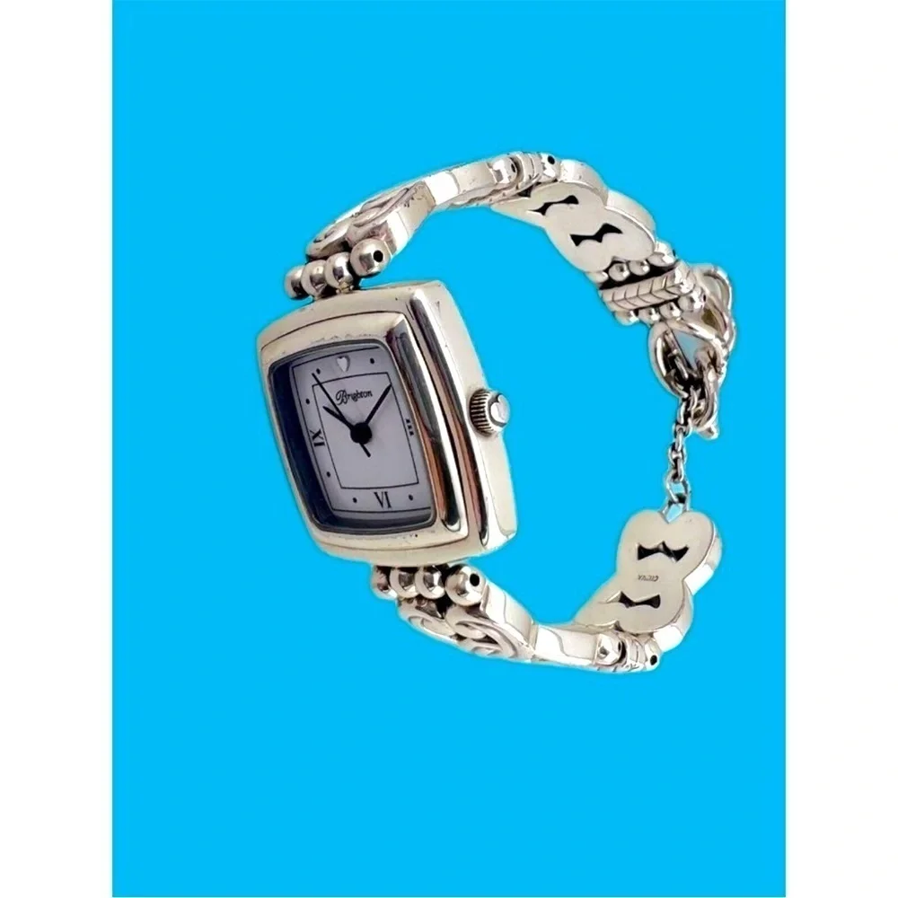 Brighton Santa Rosa Ladies Wristwatch Silver Plate Bracelet Watch - New battery